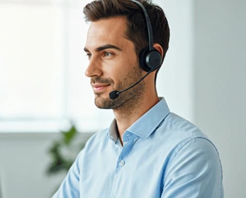 Pearl Remote customer support specialist handling multi-channel user requests